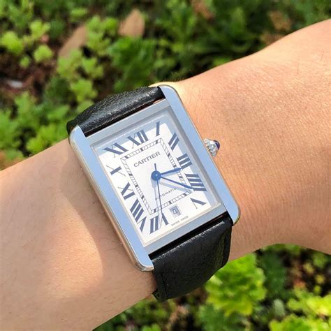 tank solo xl on wrist